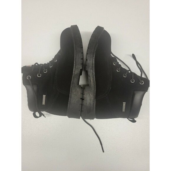 Craftman Size 3 Kids Black Velvet Lace-Up Ankle Boots casual wear - Picture 2 of 7